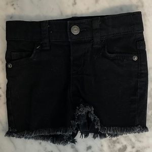 Cat & Jack Black Denim Jean Cutoff Shorts Toddler